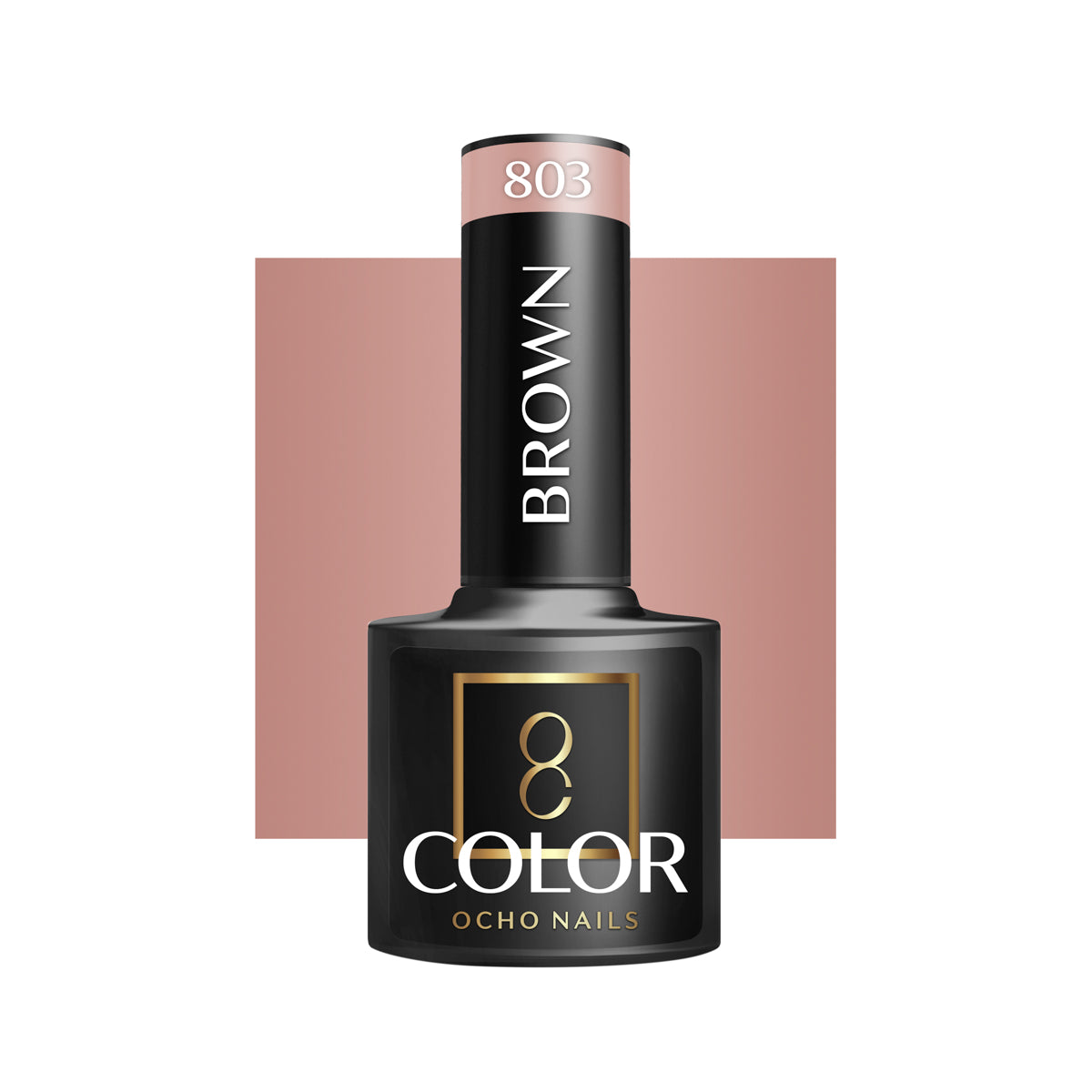 OCHO NAILS Hybridní lak na nehty hnědý 803 -5 g