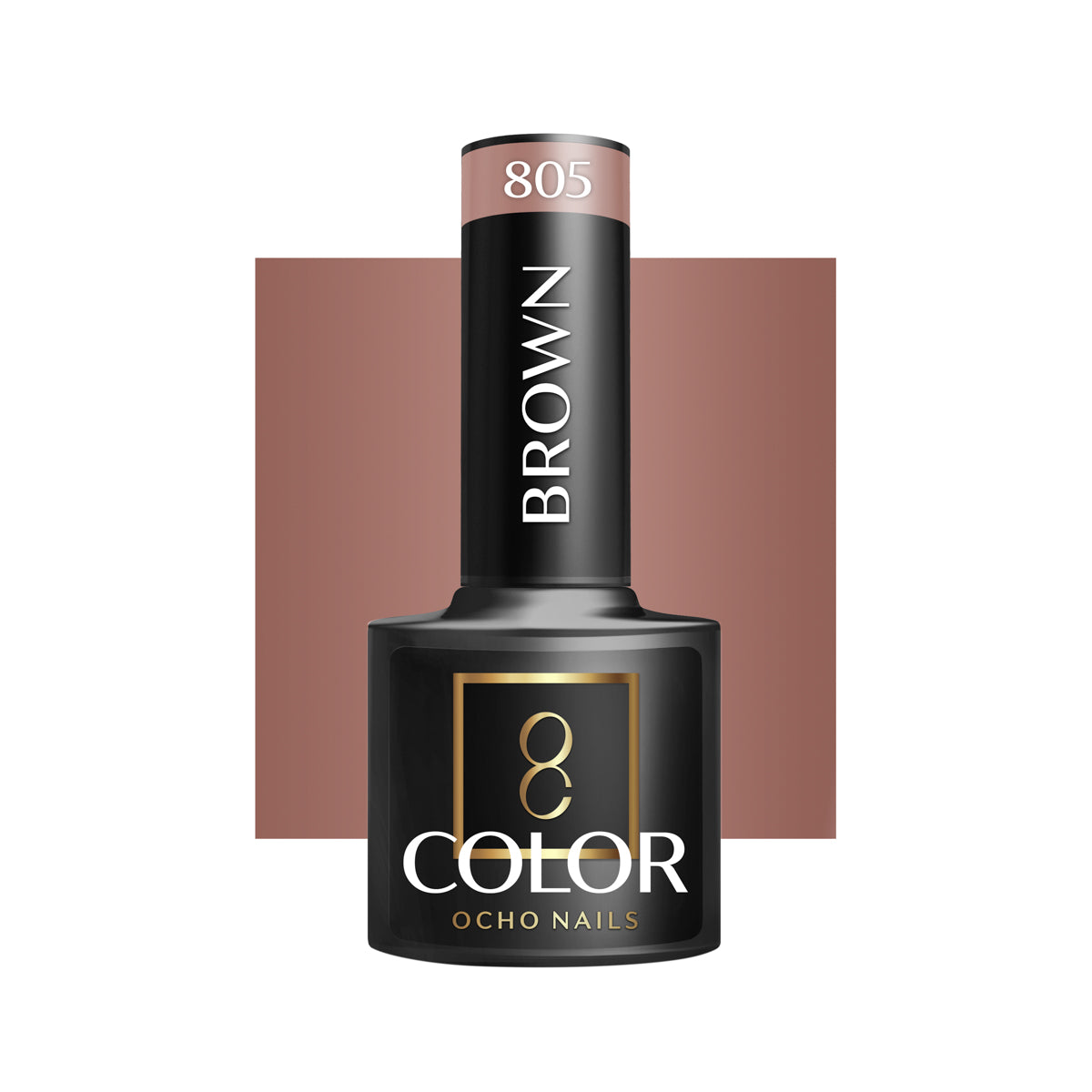 OCHO NAILS Hybridní lak na nehty hnědý 805 -5 g