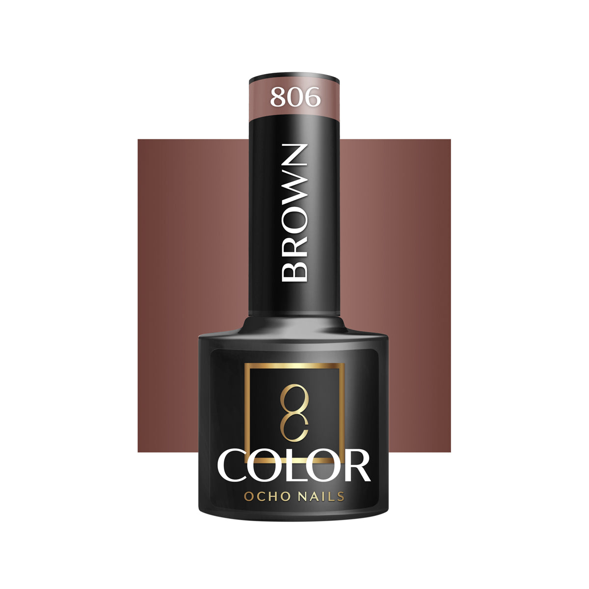 OCHO NAILS Hybridní lak na nehty hnědý 806 -5 g