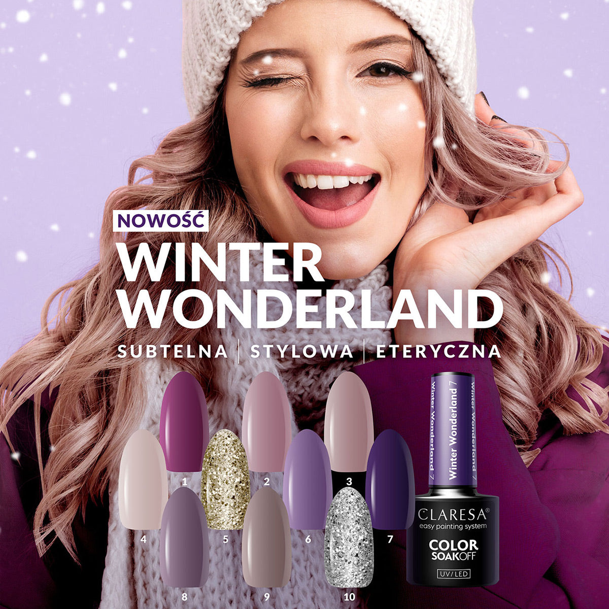 CLARESA Winter Wonderland hybrid varnish 1 - 5g