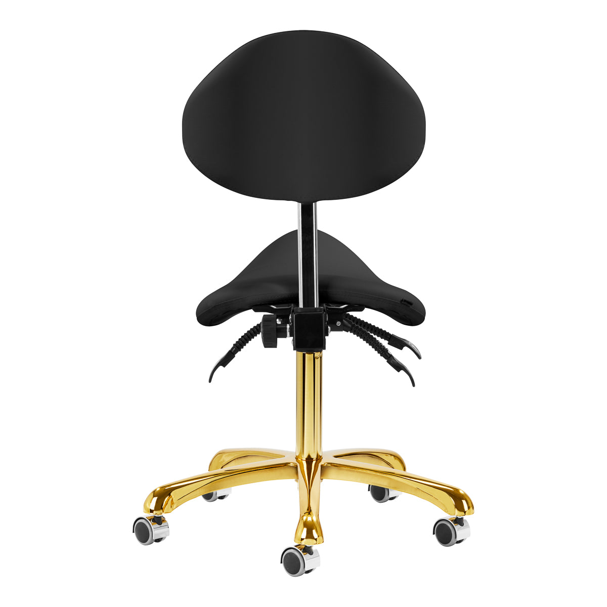 Kosmetický taburet 1004 Giovanni gold black