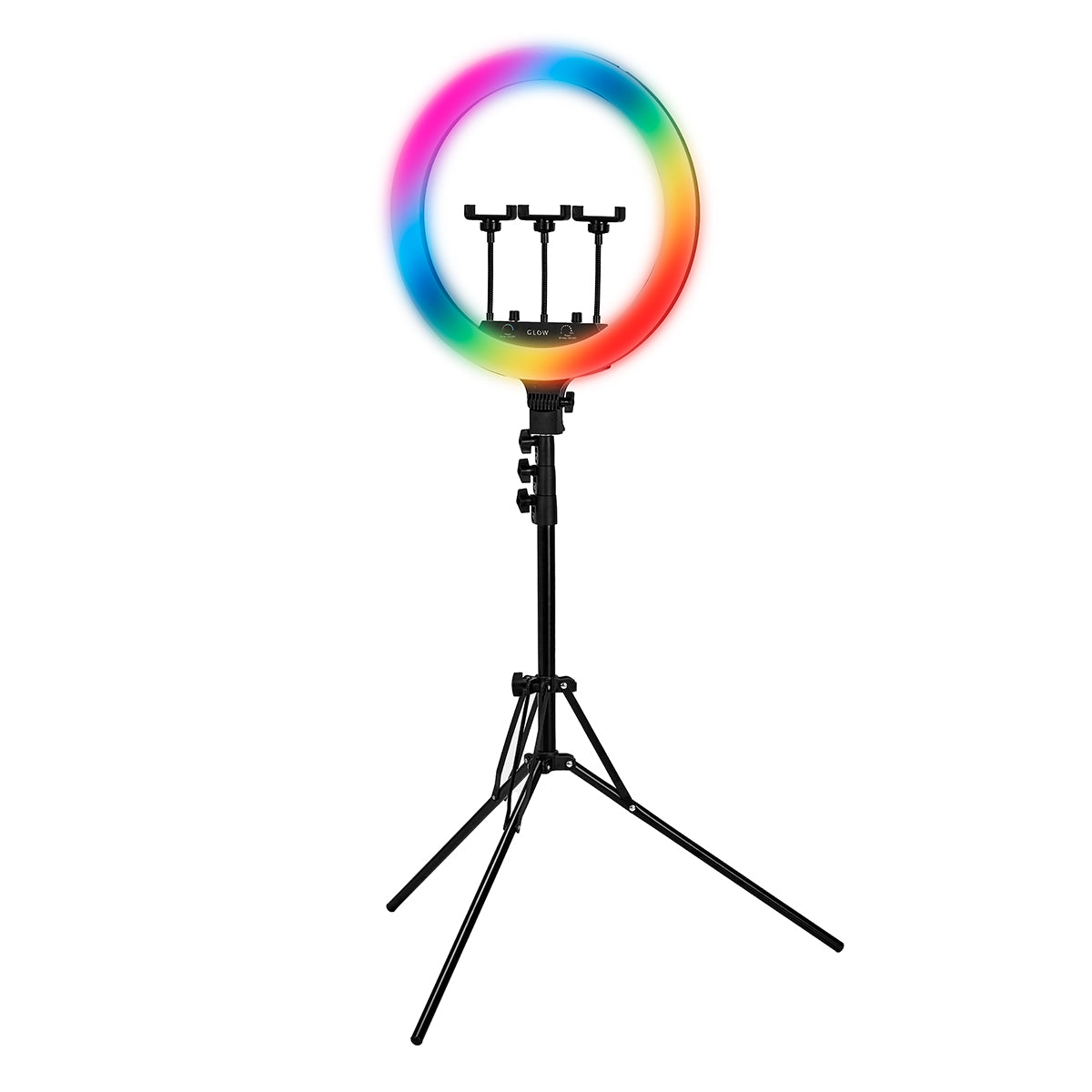 Kruhová lampa GLOW 18"" RGB bsc se stojanem 45W