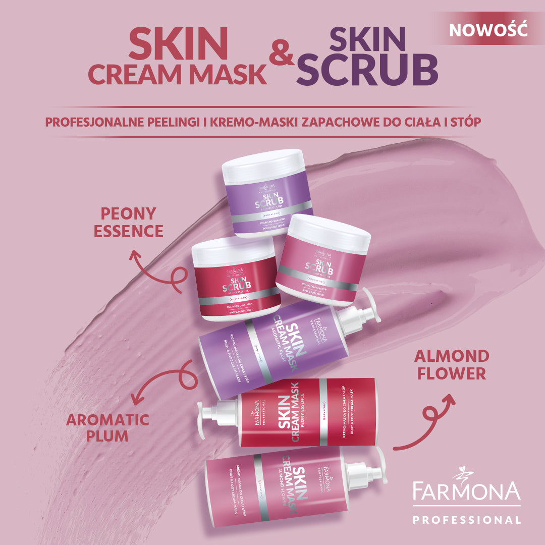 Farmona Skin scrub pivoňka esence tělo a nohy peeling pivoňka 500 g