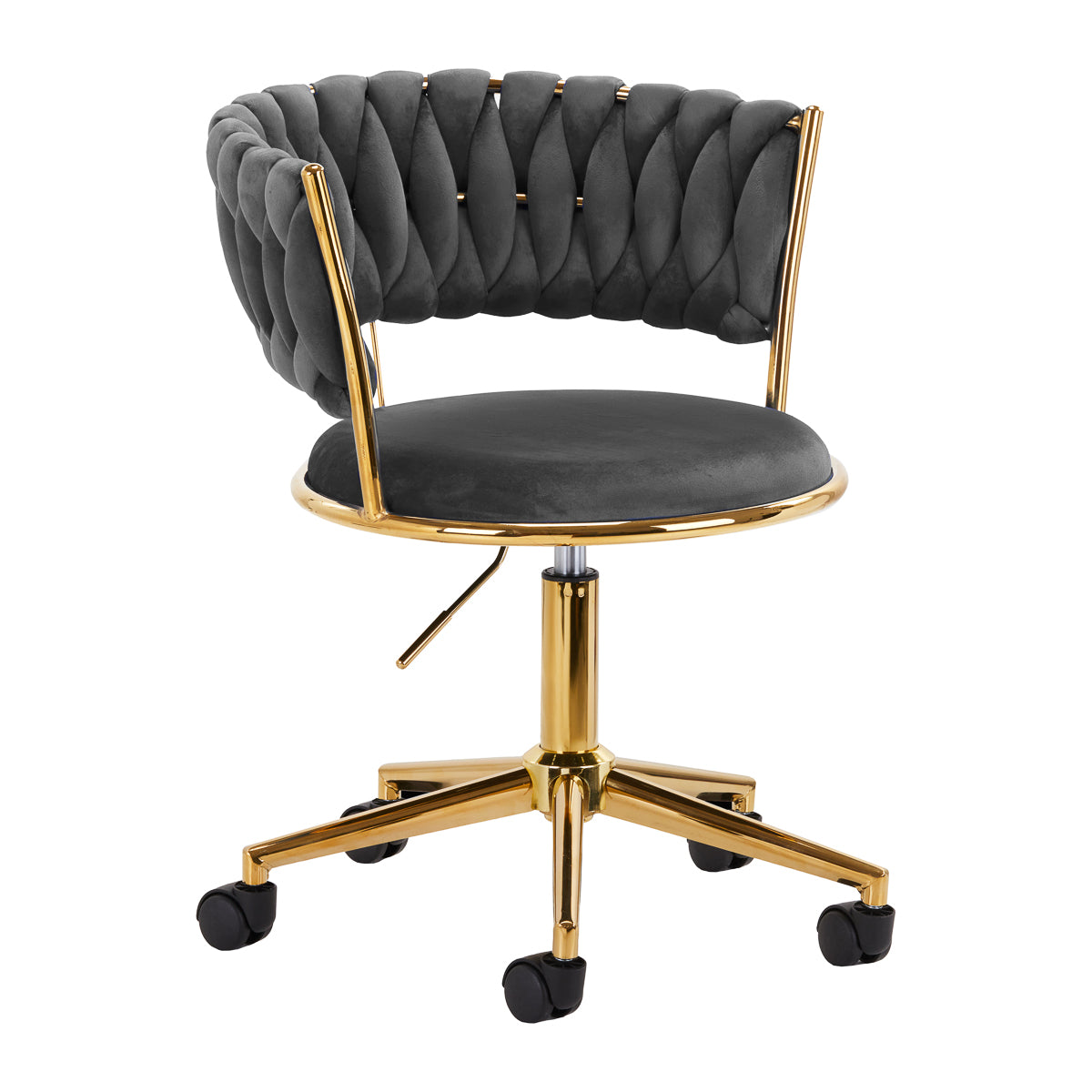 4Rico swivel chair QS-GW01G velvet gray