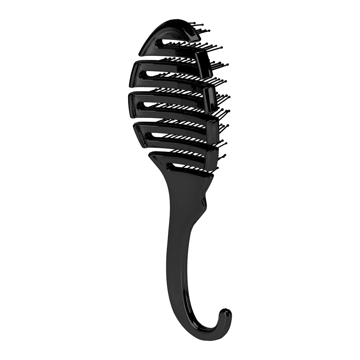 Flexibilní kartáč na vlasy P-1032 Black