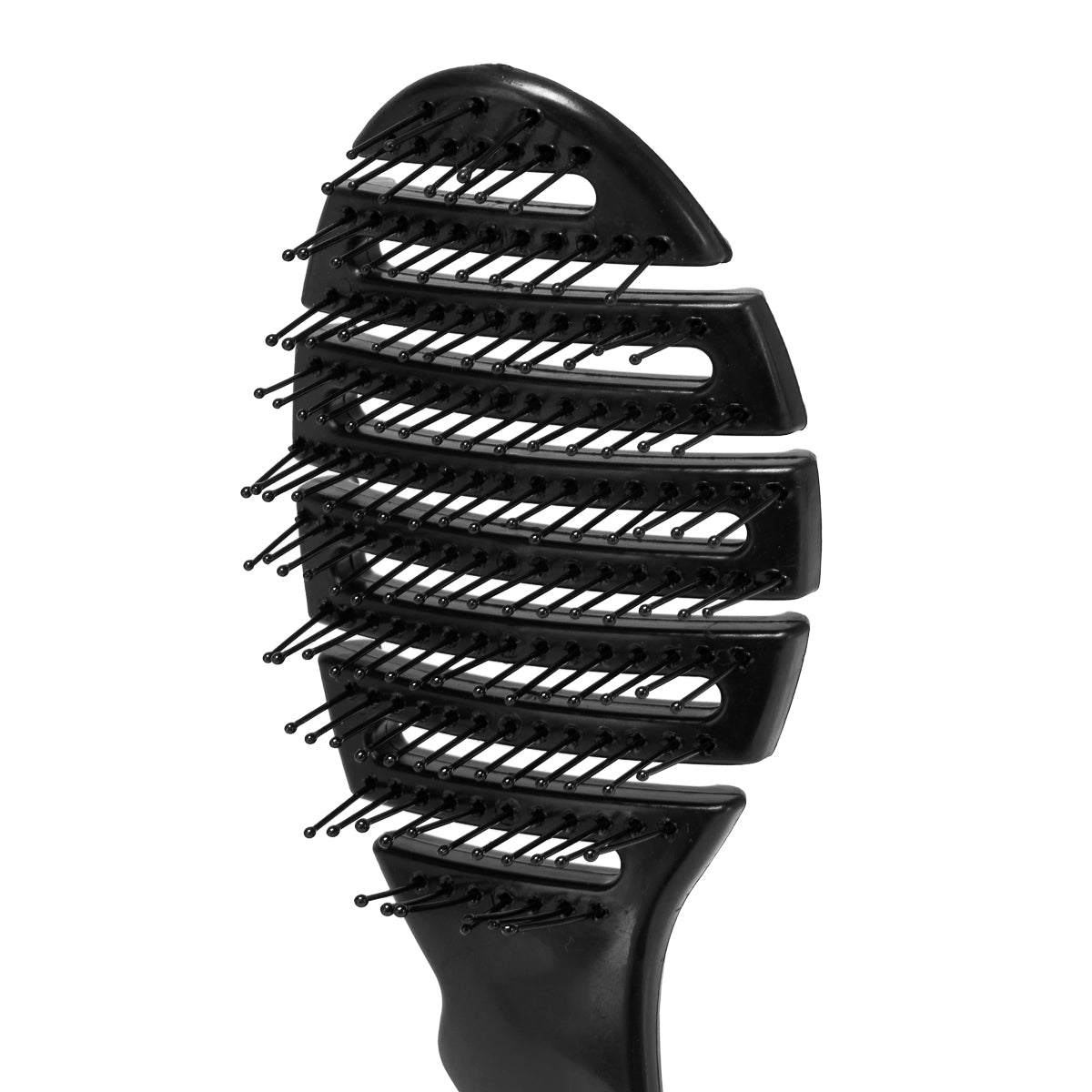 Flexibilní kartáč na vlasy P-1032 Black