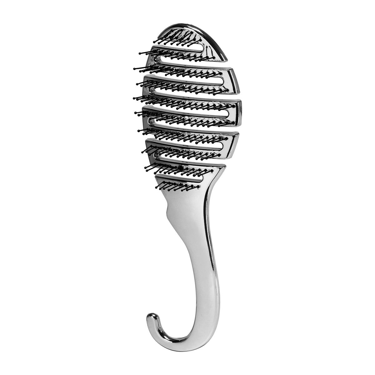 Flexibilní kartáč na vlasy P-1032 Silver