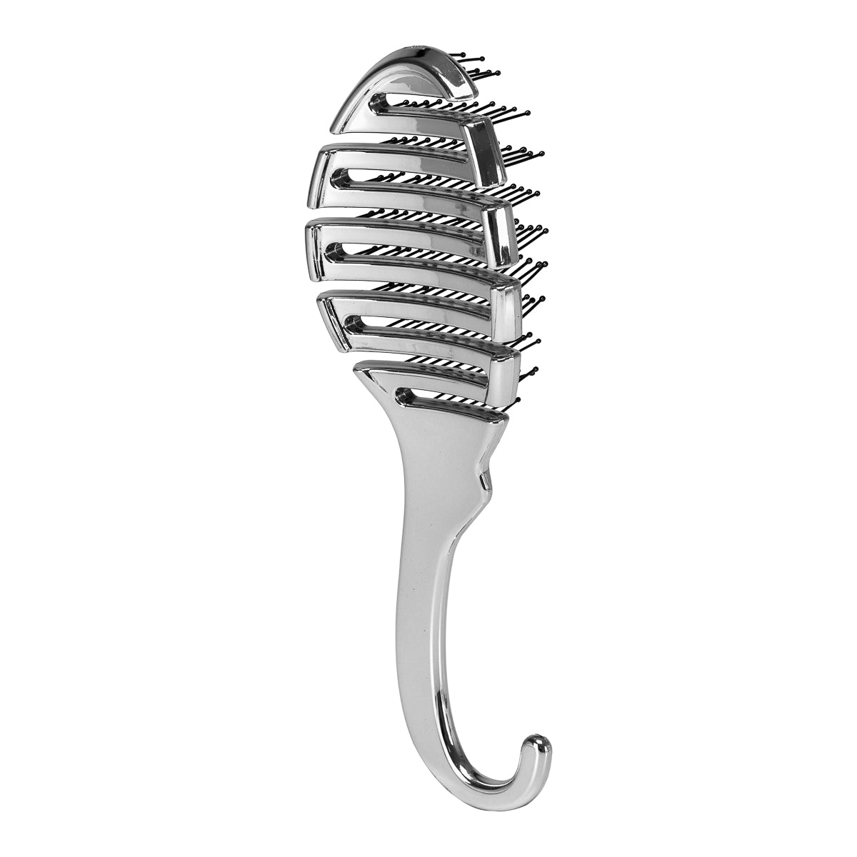 Flexibilní kartáč na vlasy P-1032 Silver