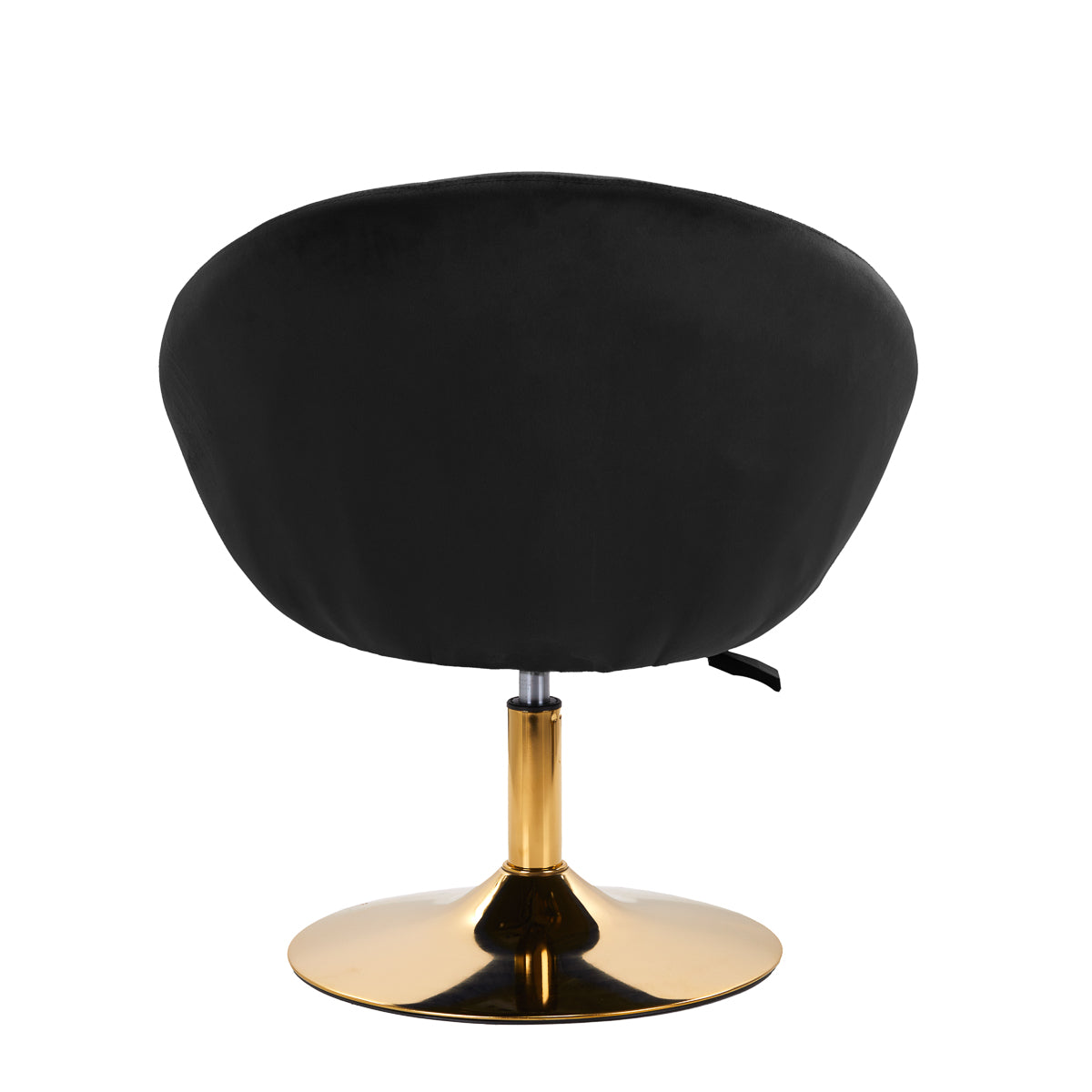 4Rico swivel armchair QS-BL12G, black velvet