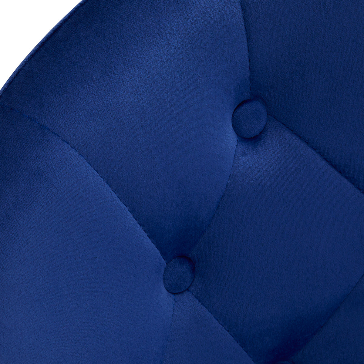 4Rico swivel armchair QS-BL12G, navy blue velvet