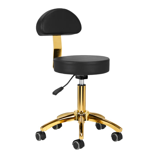 AM-304G cosmetic stool, black gold