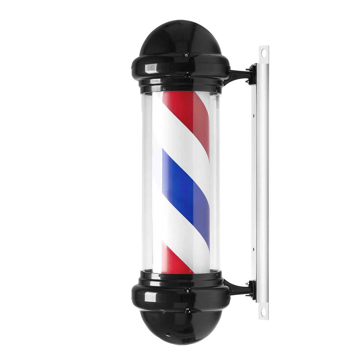 Osvětlené stropní svítidlo barber shop BB-02 černé, velké