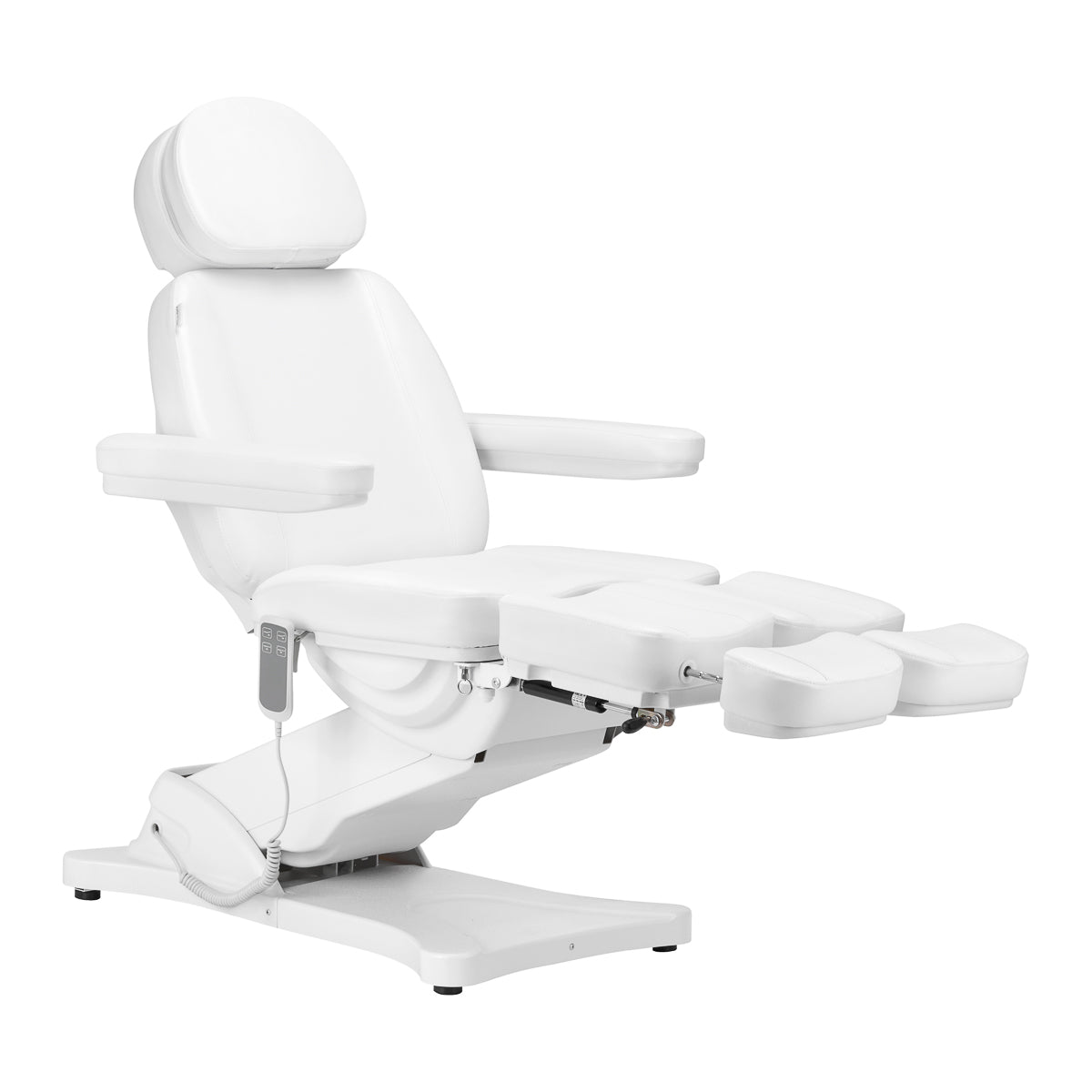 Elektrické kosmetické křeslo SILLON CLASSIC se 2 pedi motory, bílé