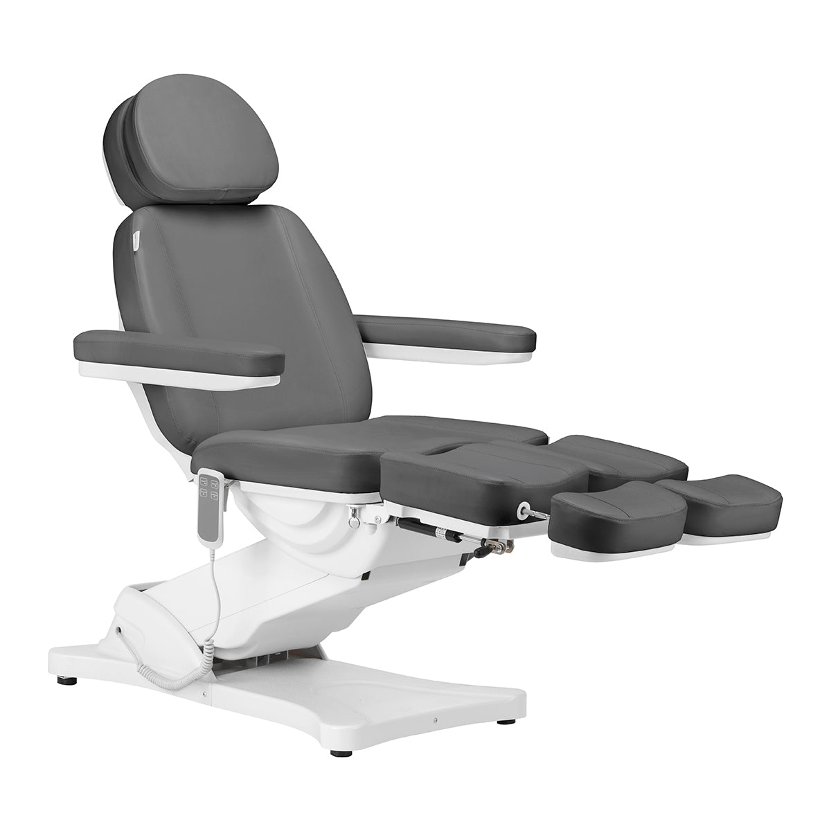 Elektrické kosmetické křeslo SILLON CLASSIC se 2 pedi motory, šedé
