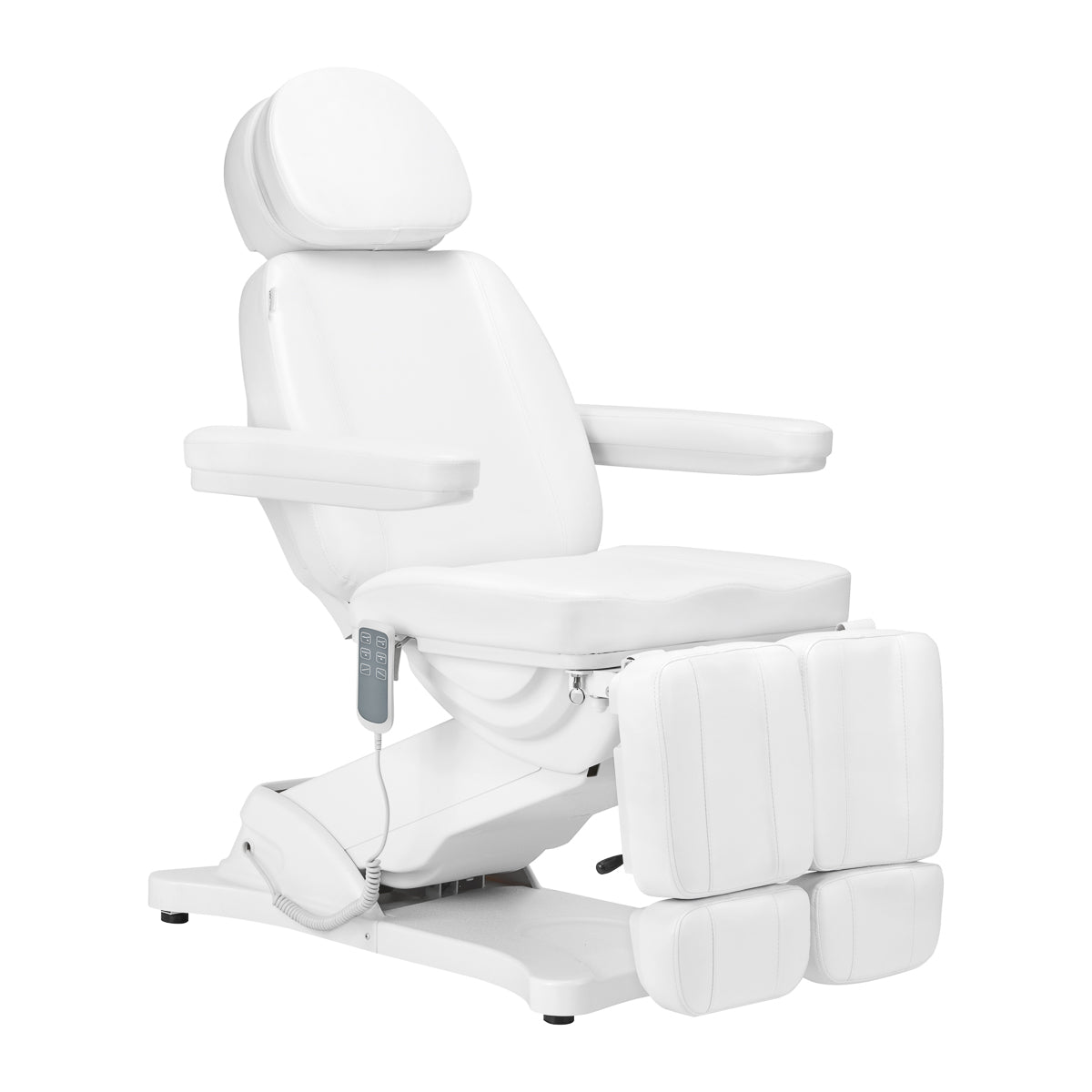 Elektrické kosmetické křeslo SILLON CLASSIC, 3 motory, s kolébkou pro pedi, bílá