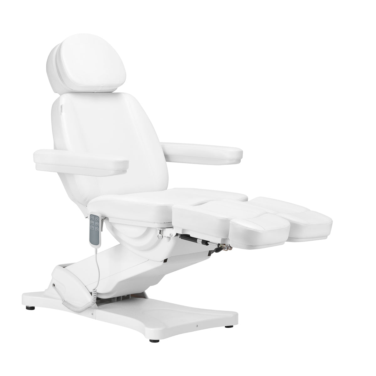 Elektrické kosmetické křeslo SILLON CLASSIC, 3 motory, s kolébkou pro pedi, bílá