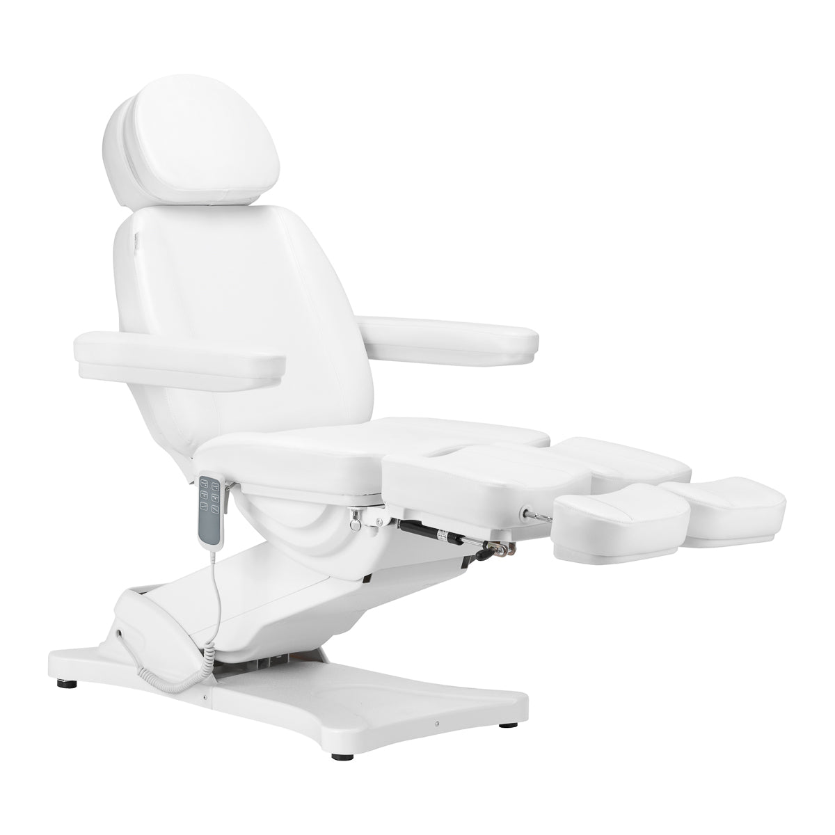 Elektrické kosmetické křeslo SILLON CLASSIC, 3 motory, s kolébkou pro pedi, bílá