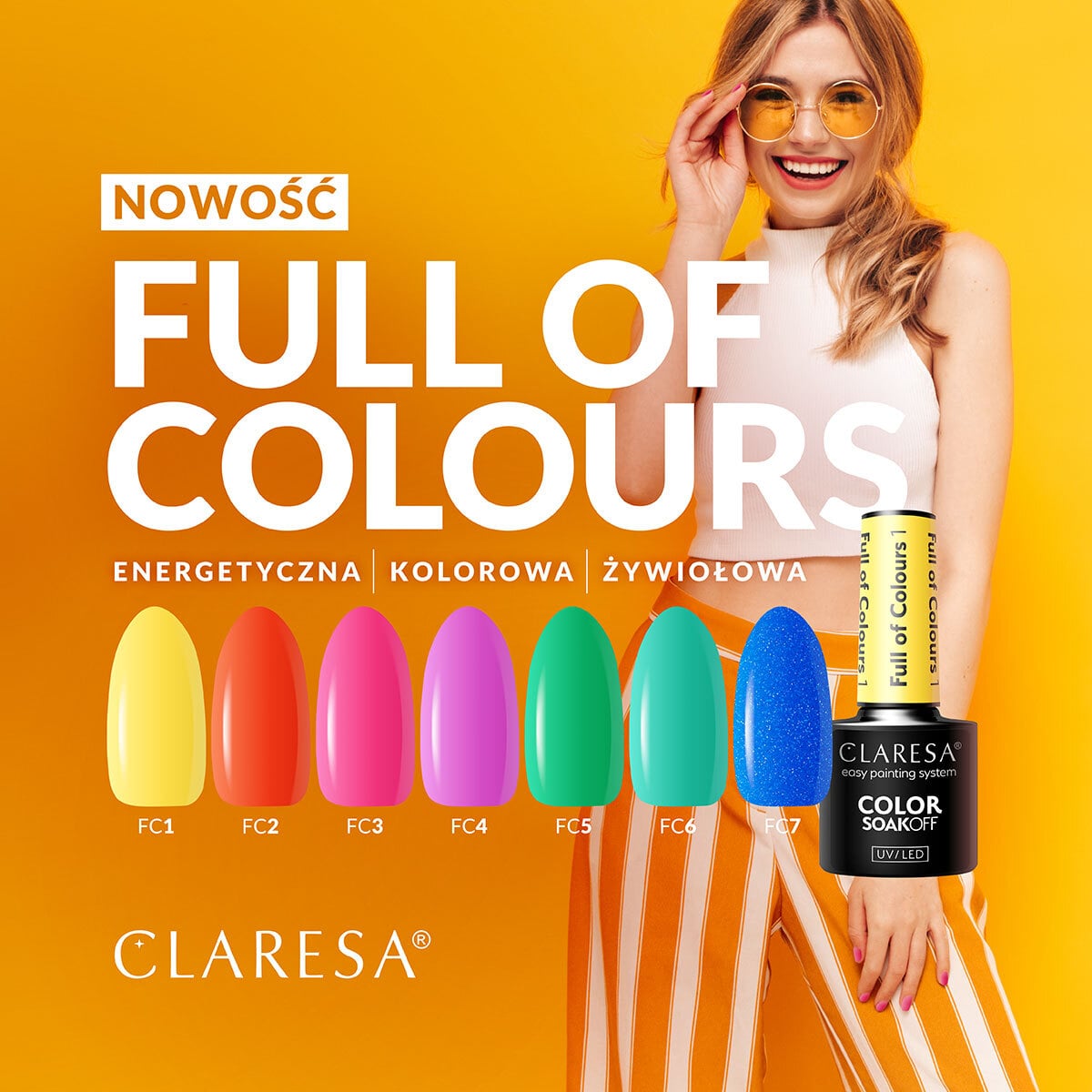 CLARESA Full of colors hybrid varnish 2 -5g