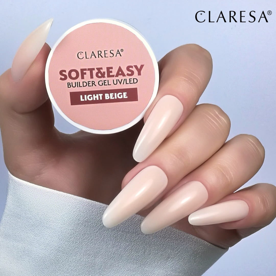 Claresa building gel Soft&Easy gel light beige 90g