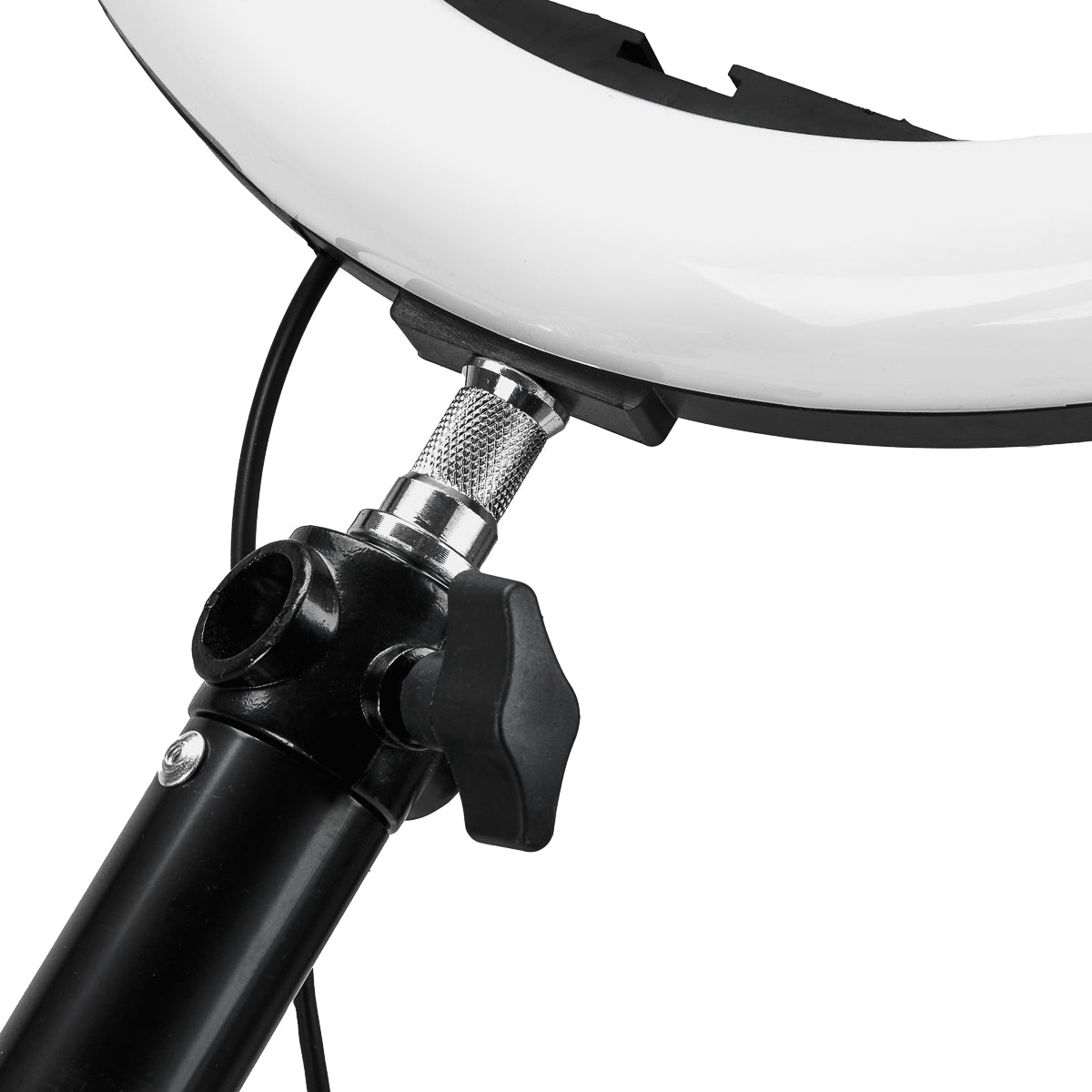 Nástěnný věšák na prstencové lampy