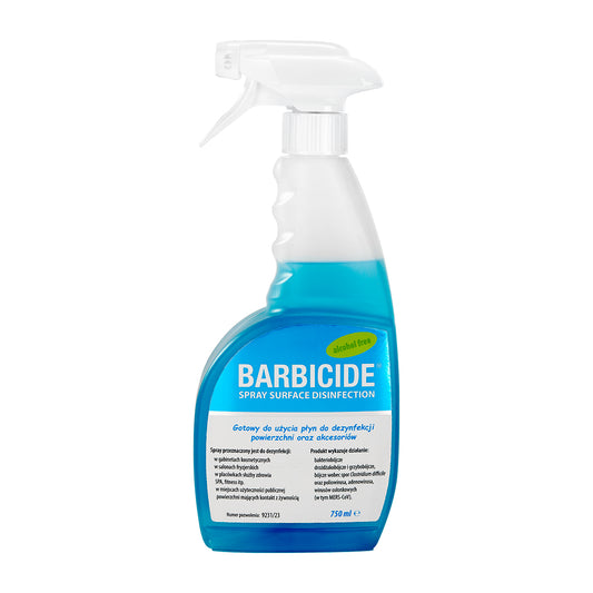 Barbicide spray for disinfecting all surfaces, 750 ml, odorless