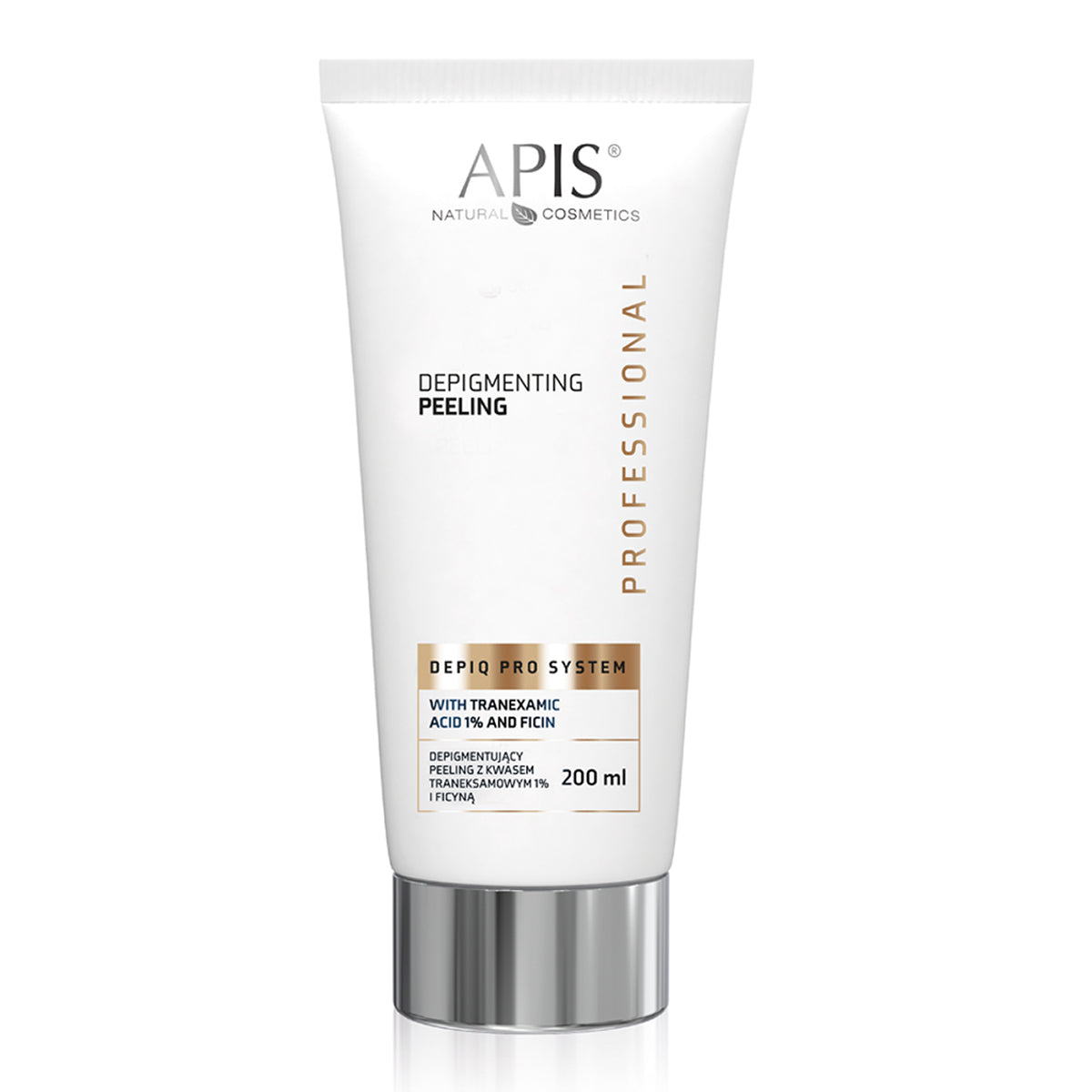 APIS DEPIQ PRO SYSTEM Depigmentační peeling s kyselinou tranexamovou 1% a ficinem, 200 ml