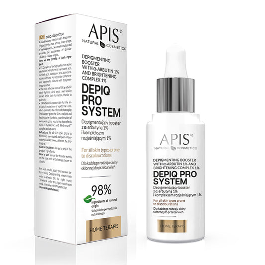APIS DEPIQ PRO SYSTEM Depigmentační booster s ?-arbutinem 1% a rozjasňujícím komplexem 1% 30 ml
