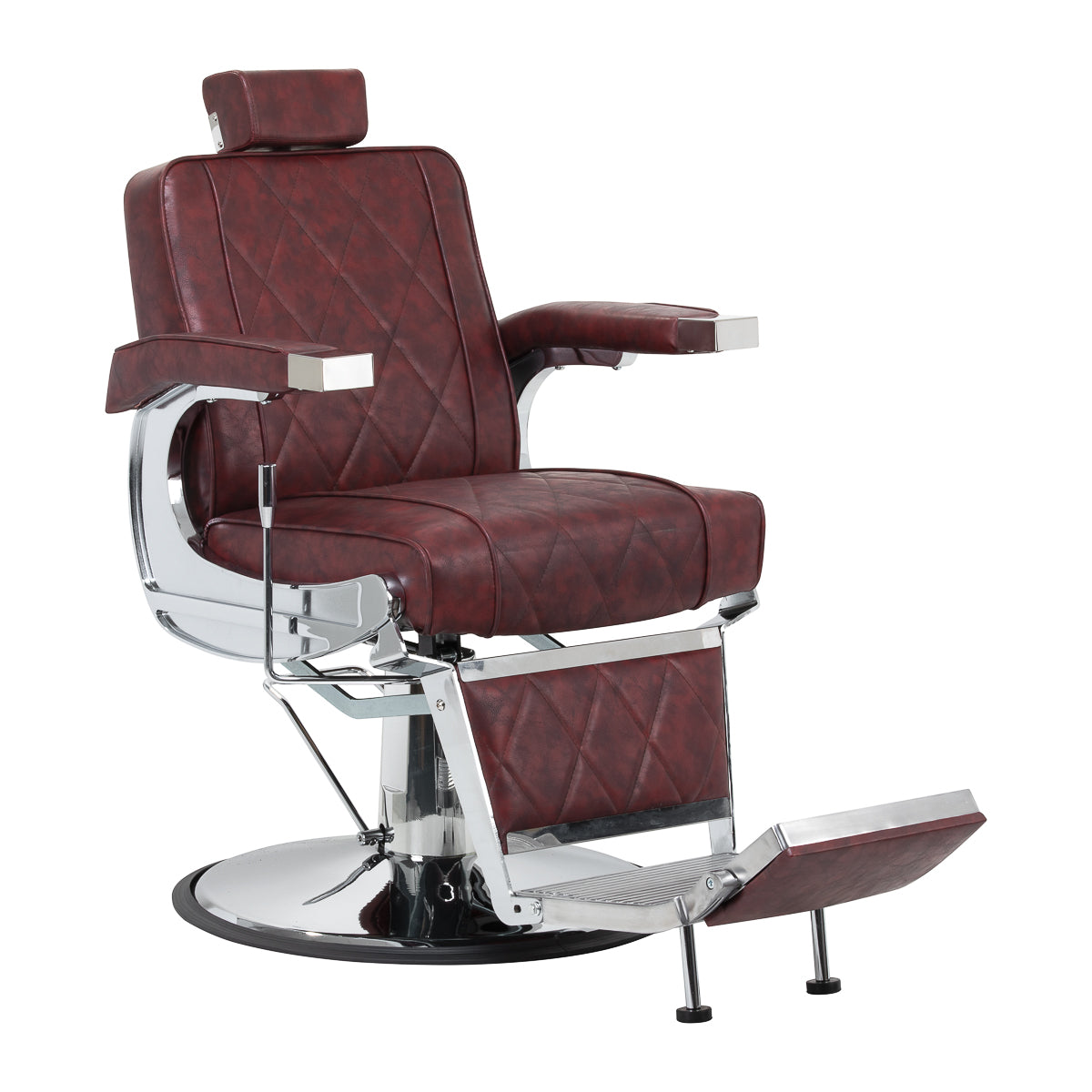 Holičské křeslo Hair System BM88066 vínové