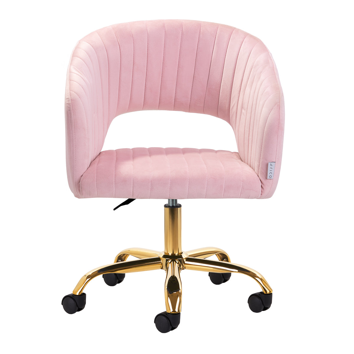 4Rico swivel chair QS-OF212G pink velvet