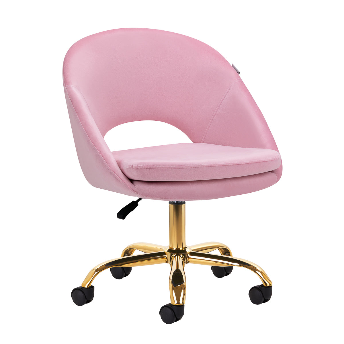 4Rico QS-MF18G swivel chair, pink velvet