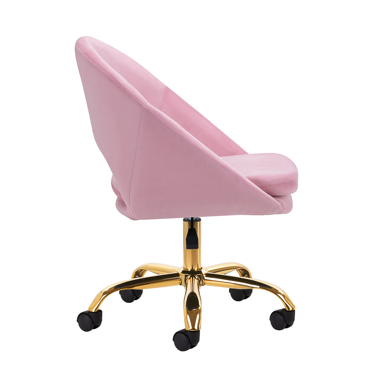 4Rico QS-MF18G swivel chair, pink velvet