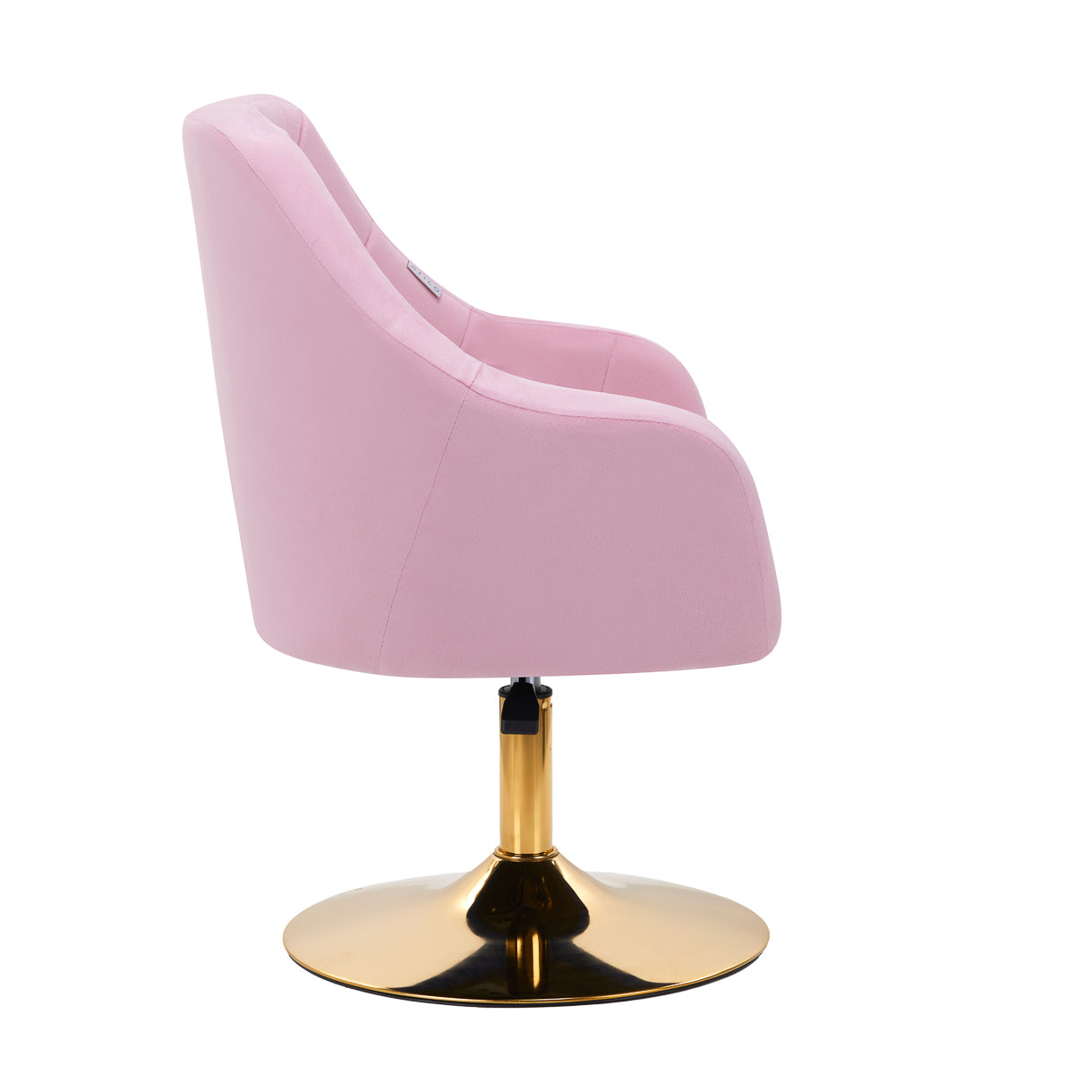 4Rico swivel armchair QS-BL14G velvet pink