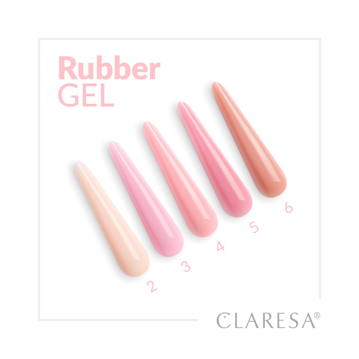 Claresa Stavební gel Gumový gel 6 90g