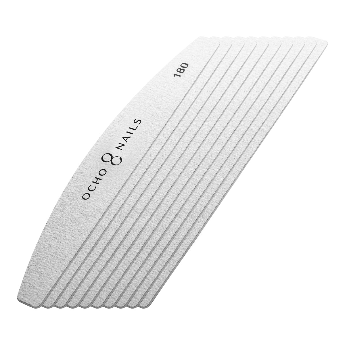 Ocho Nails replacement papers for the half-moon metal file. 180 10 pcs.