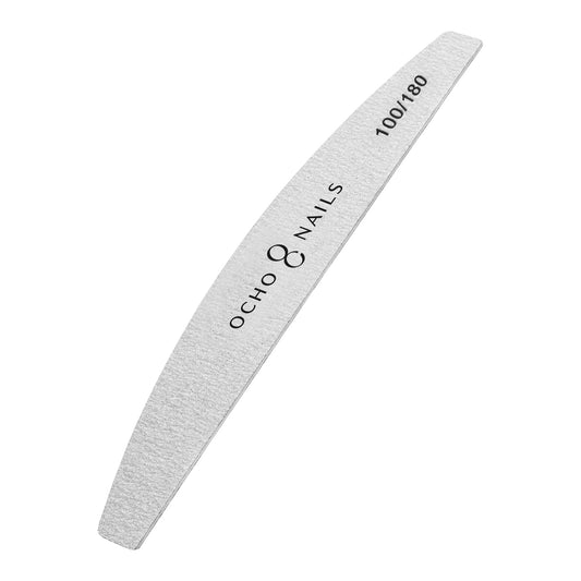 Ocho Nails half-moon file slim 100/180 10 pcs.