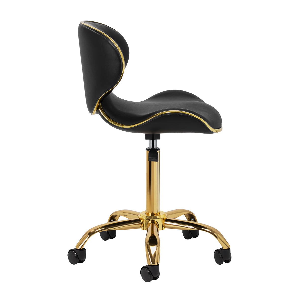 Kosmetická stolička Gabbiano Q-4599G Gold Black