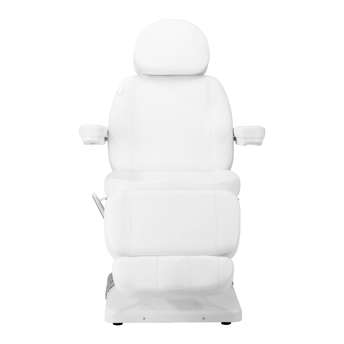 SILLON Luxusní elektrické kosmetické křeslo, 3 motory, bílé, nožní ovládání