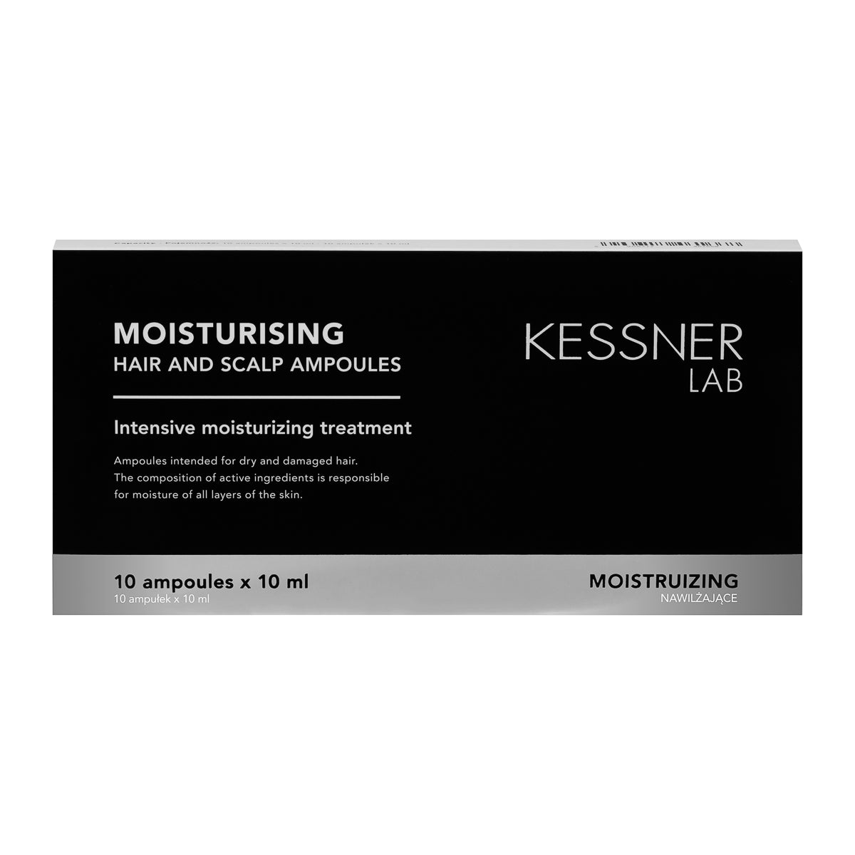 KESSNER LAB Hydratační ampule na pokožku hlavy a vlasy 10 x 10 ml