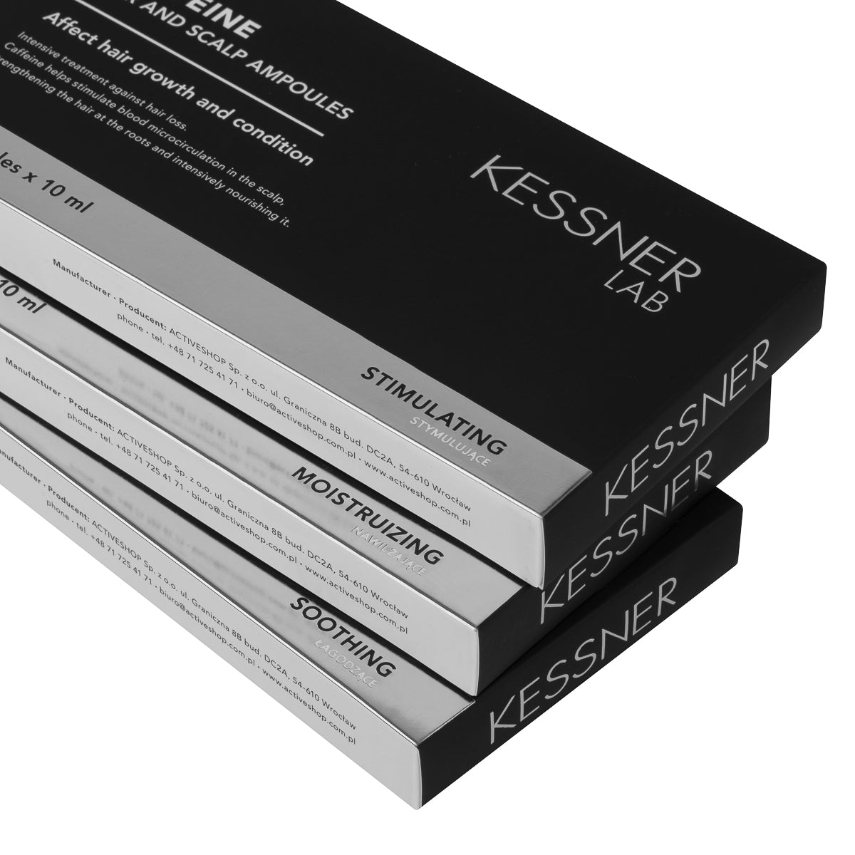 KESSNER LAB Kofeinové ampule na vlasovou pokožku a vlasy 10 x 10 ml