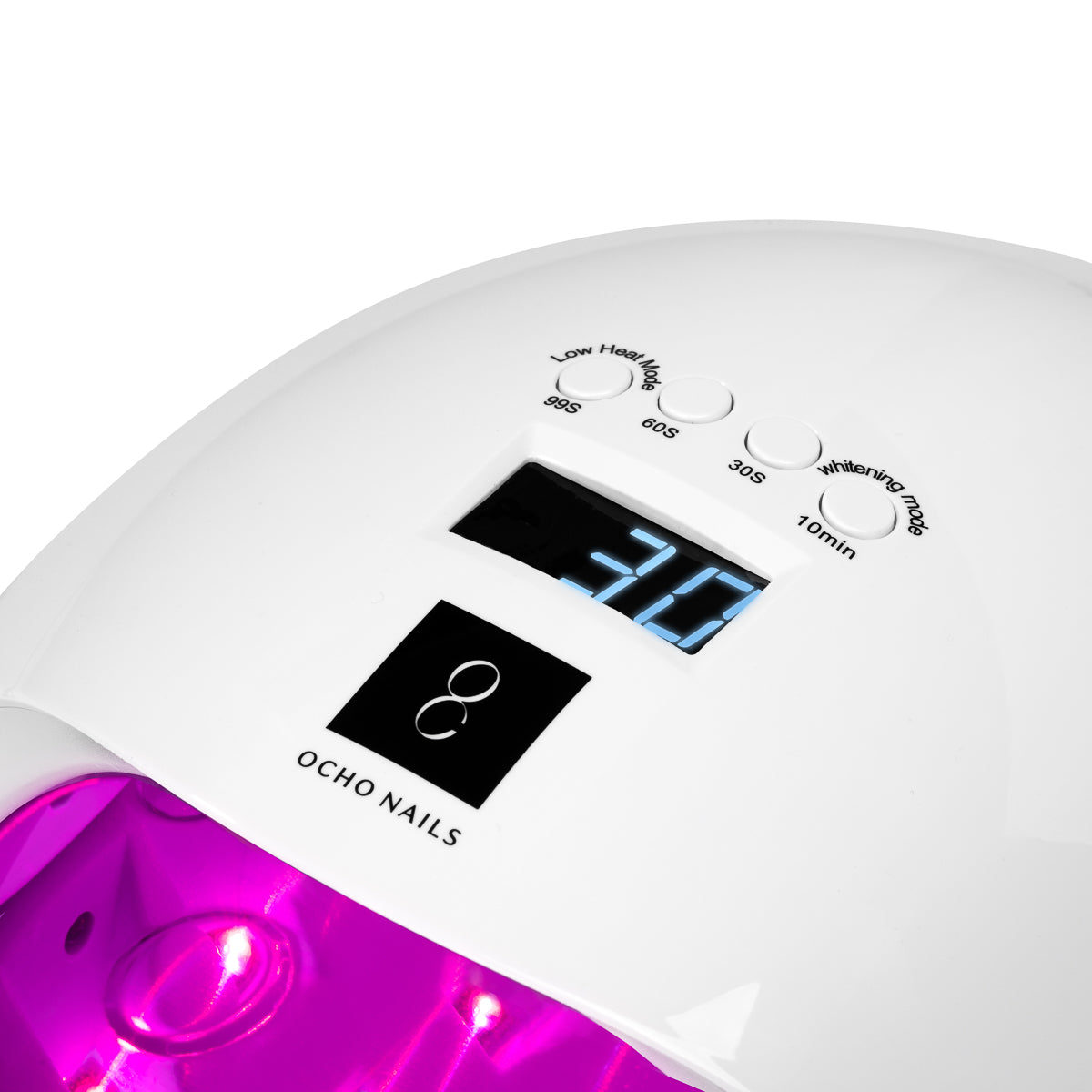 UV LED lampa OCHO NAILS X13 65W plus bílá se zrcadlovým dnem