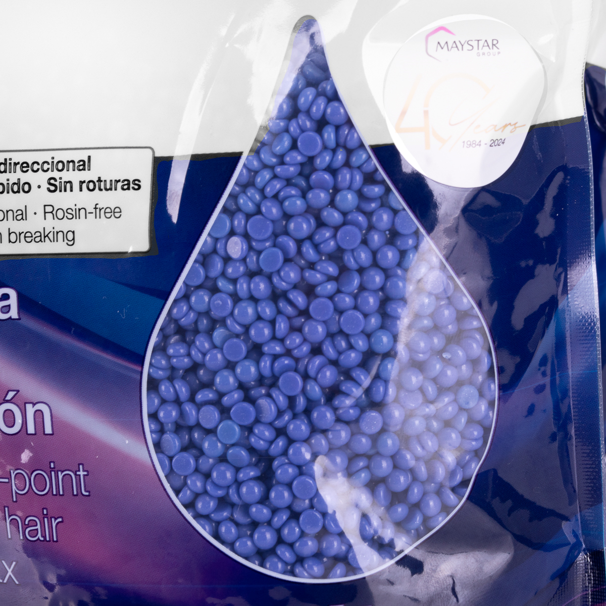 Depilflax 100 elastyczny wosk do depilacji nebo niskiej temperaturze topnienia perłowy mauve s titanem dio 1000g