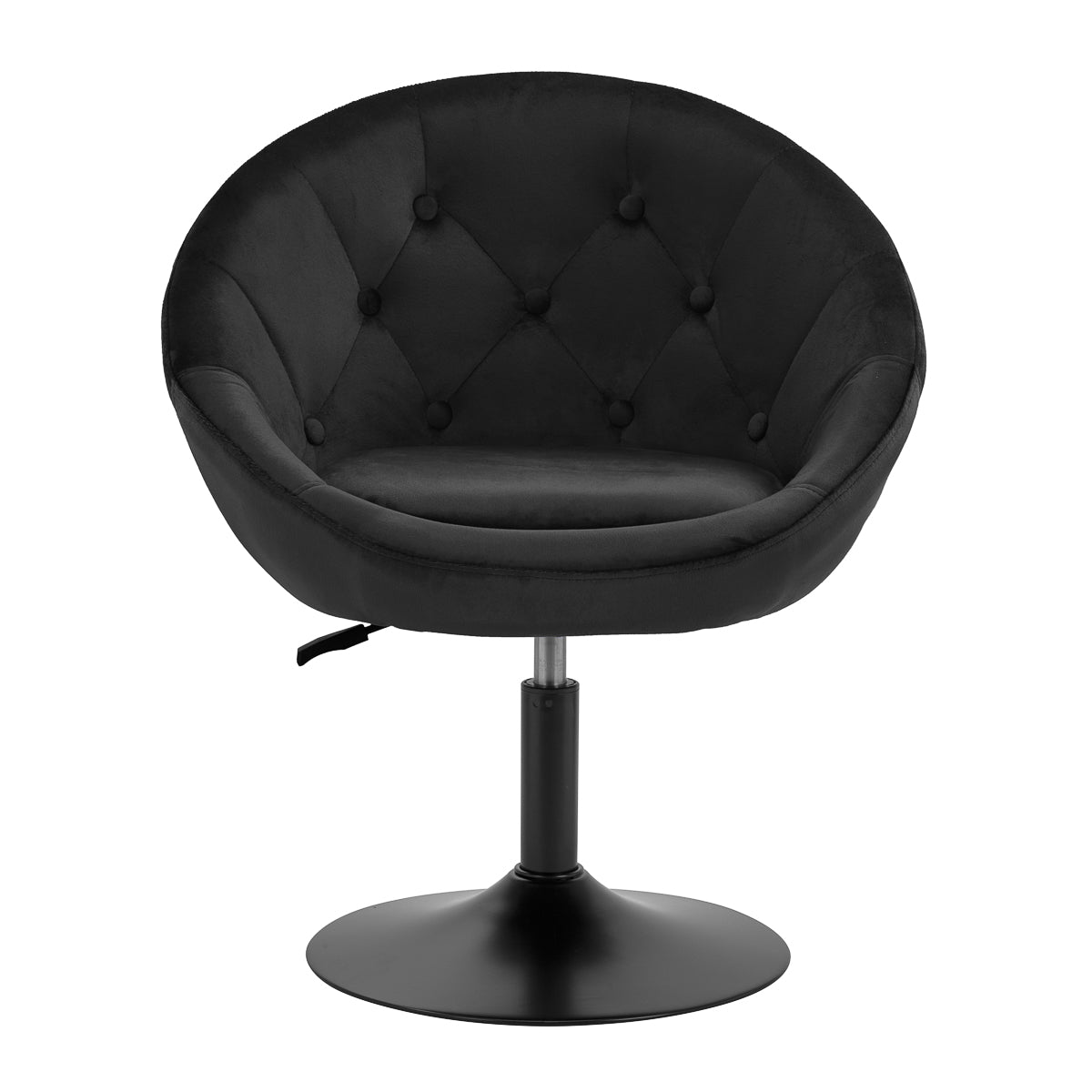4Rico swivel armchair QS-BL12B velvet black