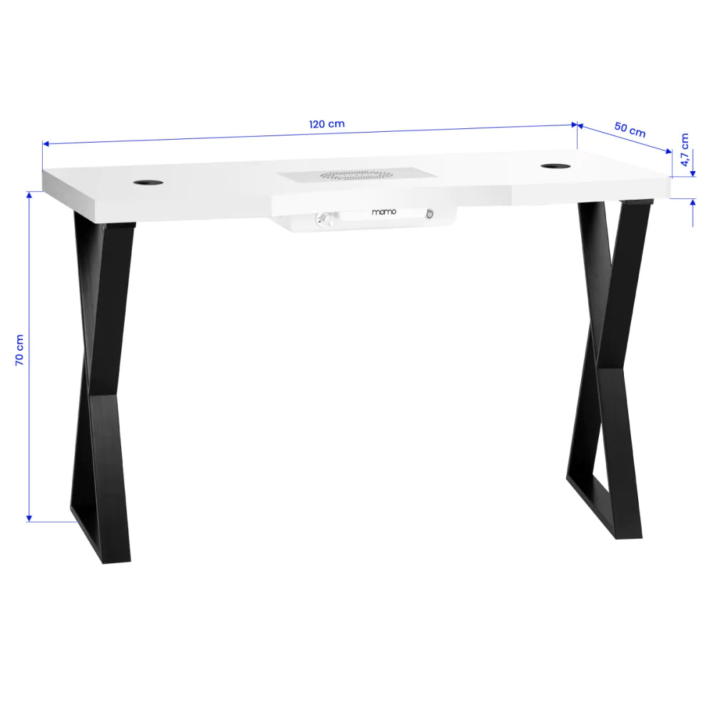 Kosmetický psací stůl MOMO 04-BL s absorbérem