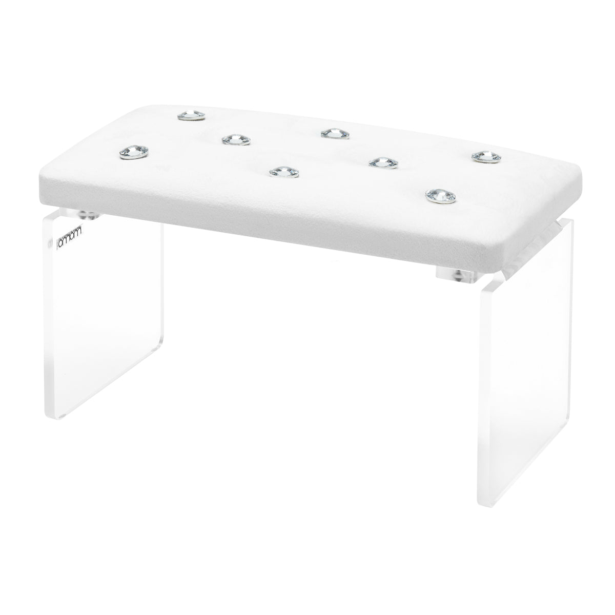 Momo Diamond Velour manicure support, white