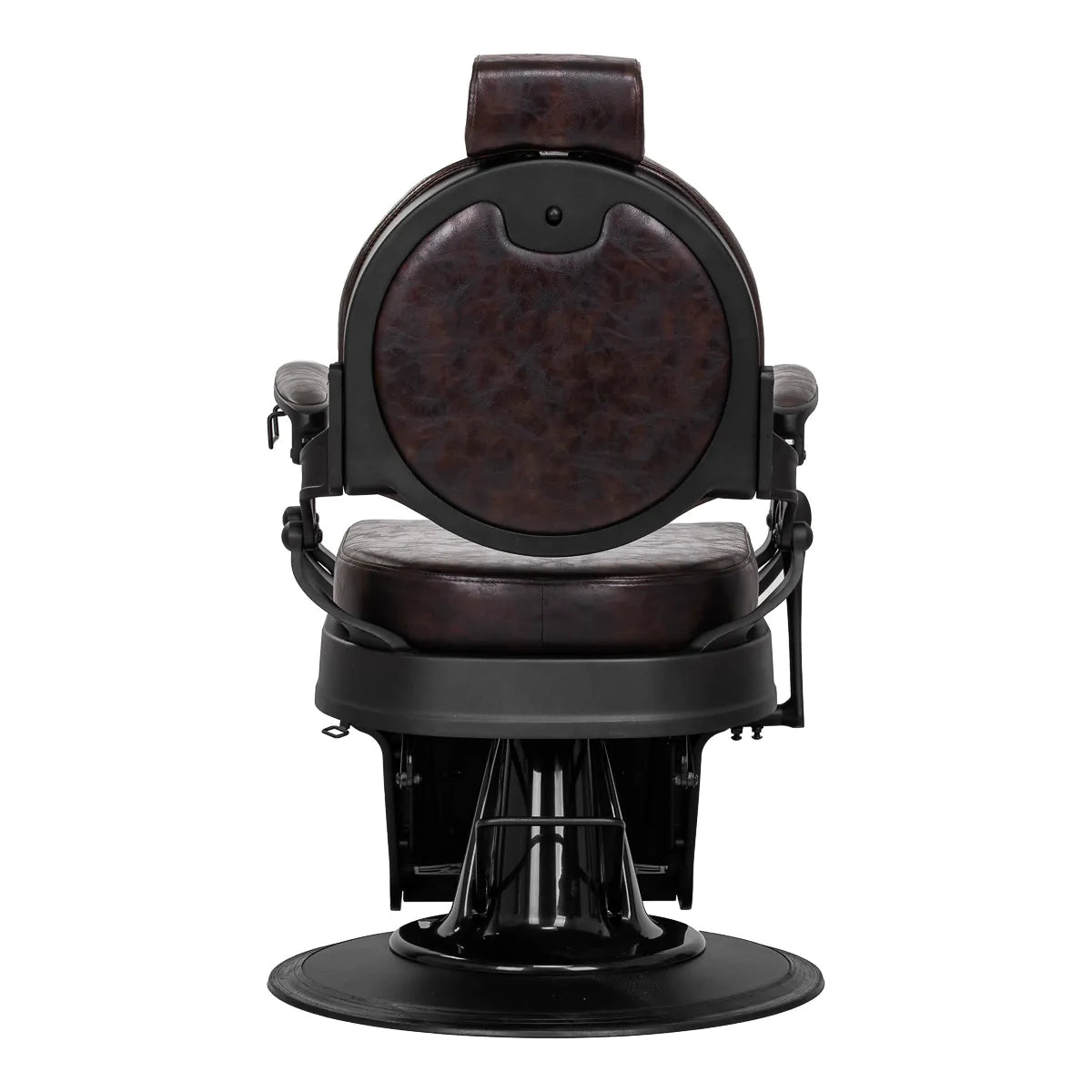 Barbershop chair Gabbiano President brown with black frame