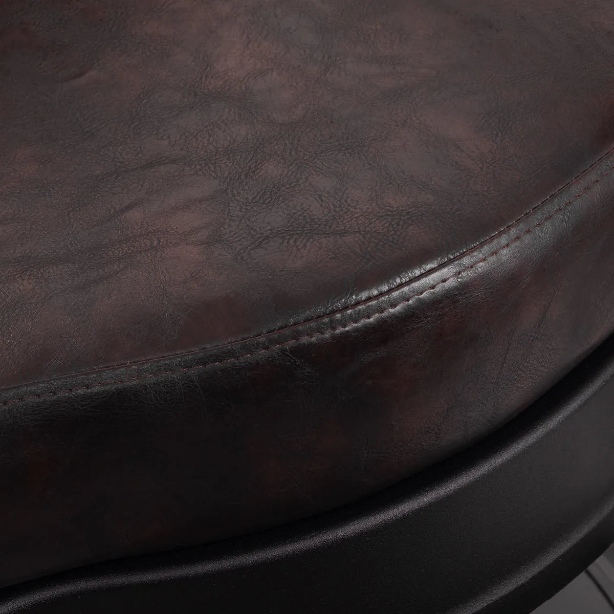 Barbershop chair Gabbiano President brown with black frame