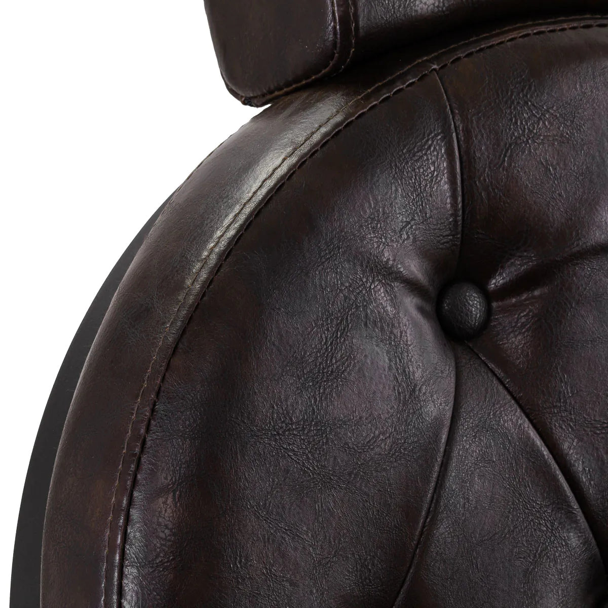 Barbershop chair Gabbiano President brown with black frame