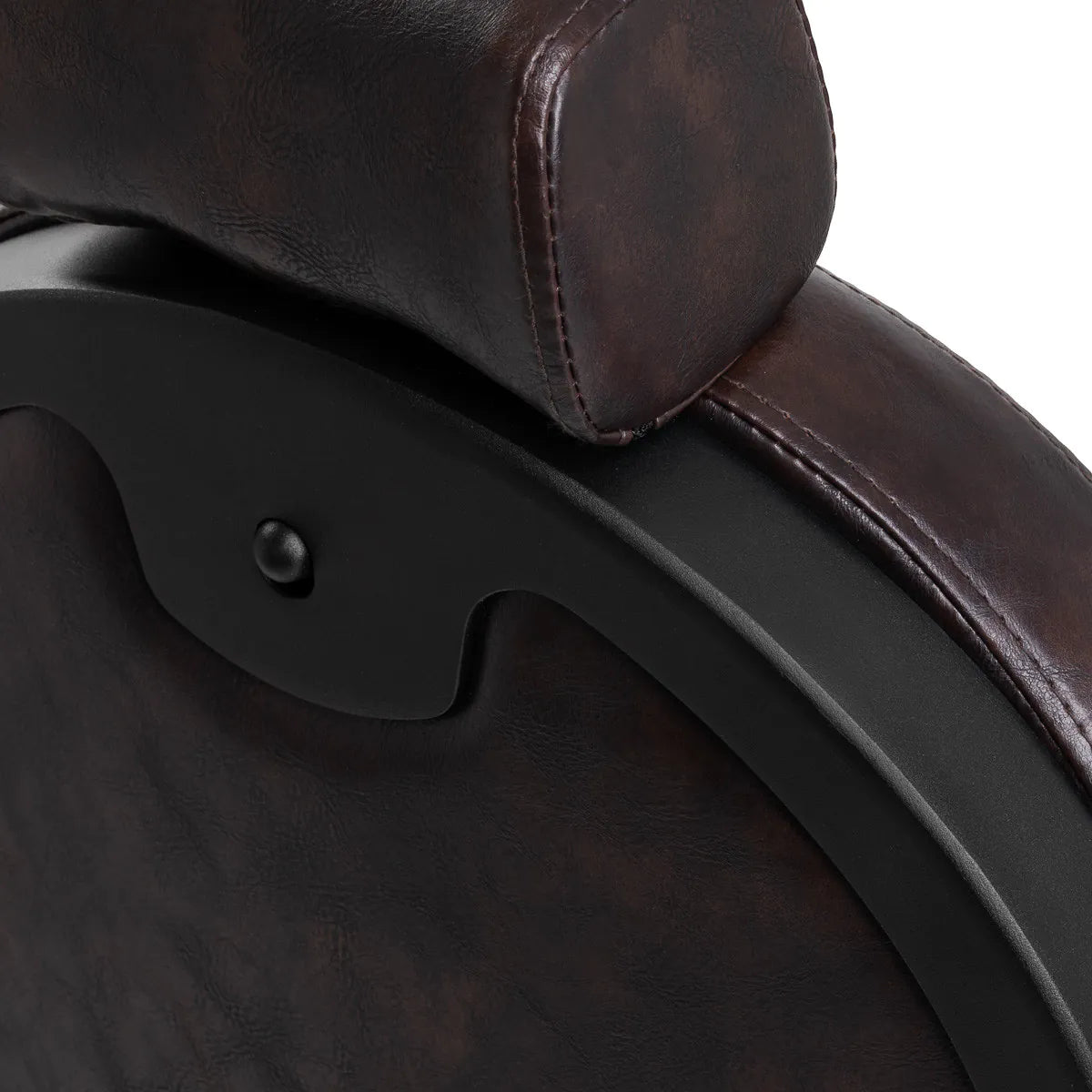 Barbershop chair Gabbiano President brown with black frame