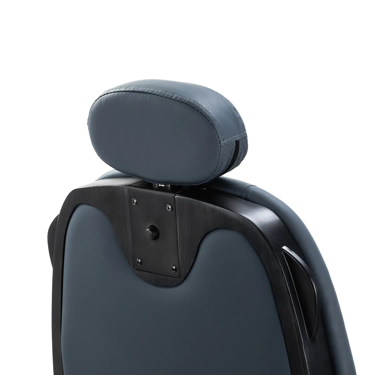 Gabbiano Francesco barber chair in graphite with brushed black frame