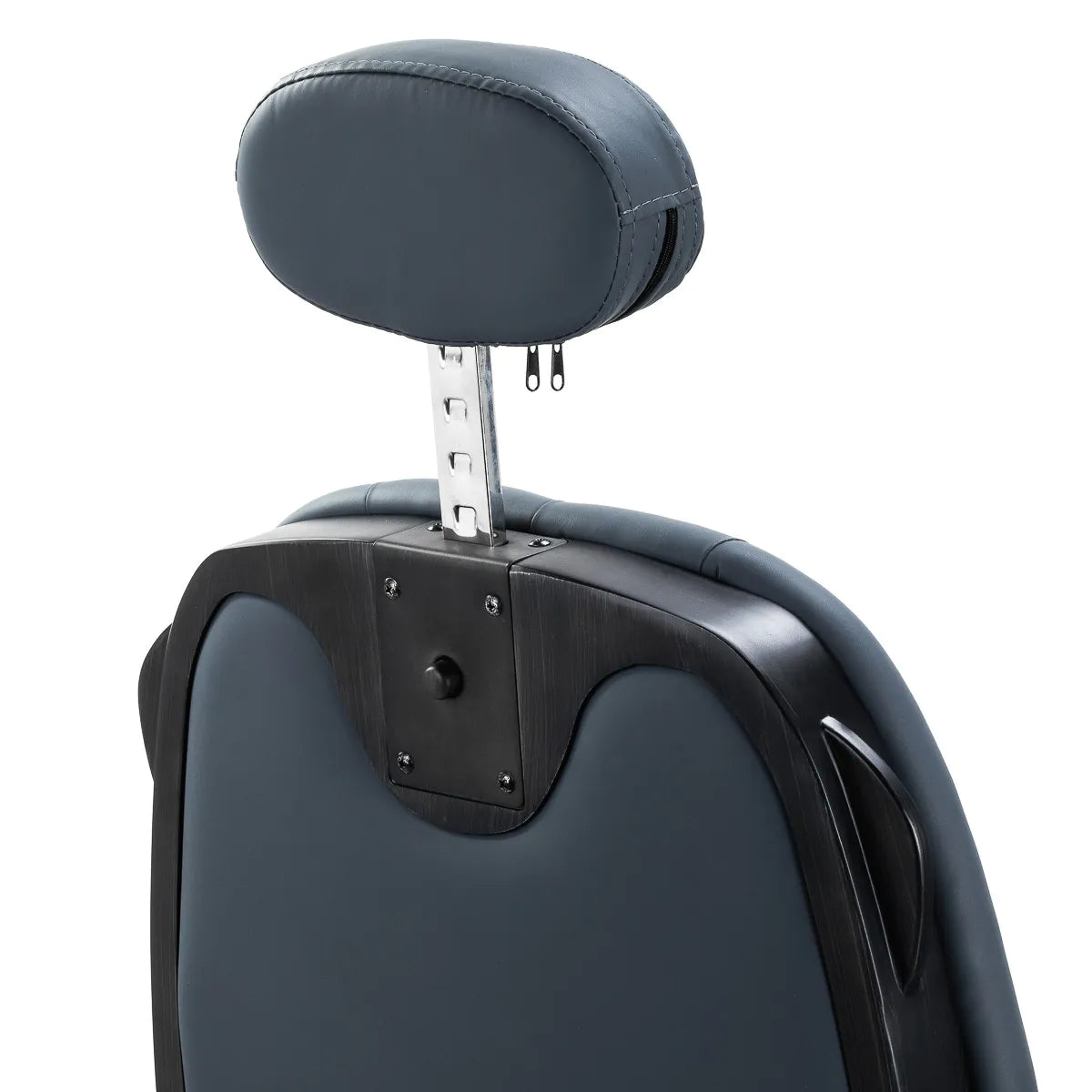 Gabbiano Francesco barber chair in graphite with brushed black frame